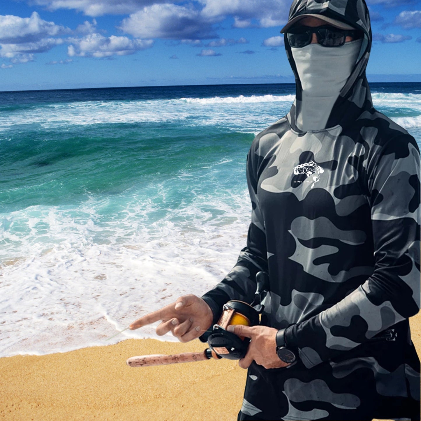 Fishing Hoodie-Face Mask