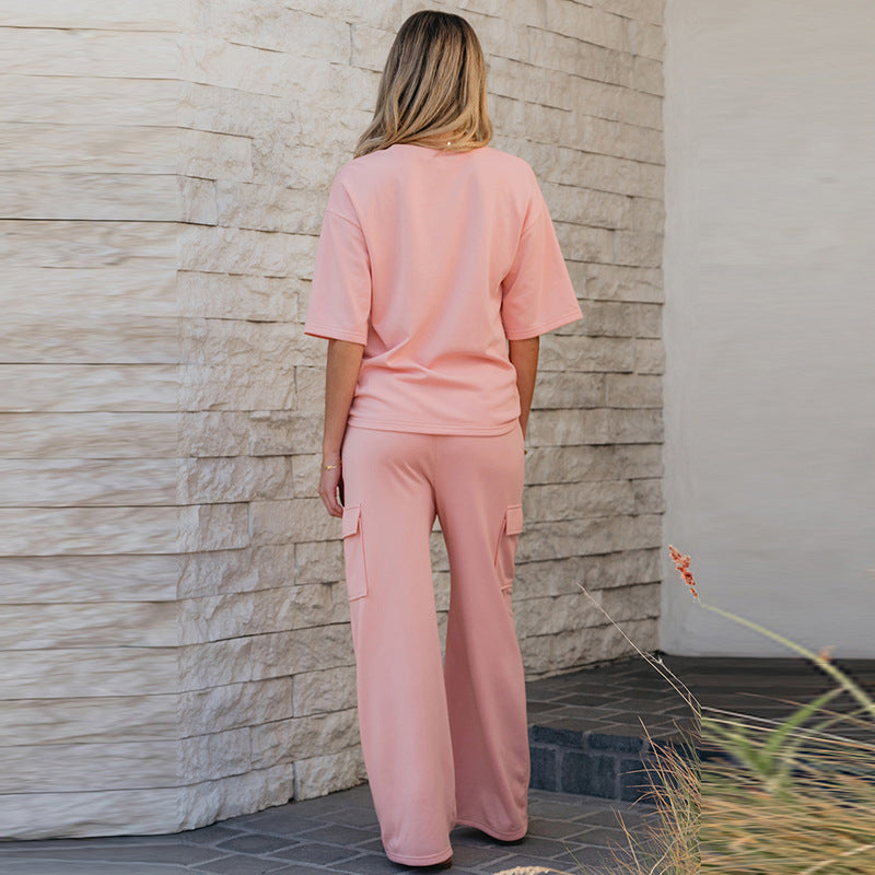 Effortless Style — Women's Casual Quarter Sleeve Set