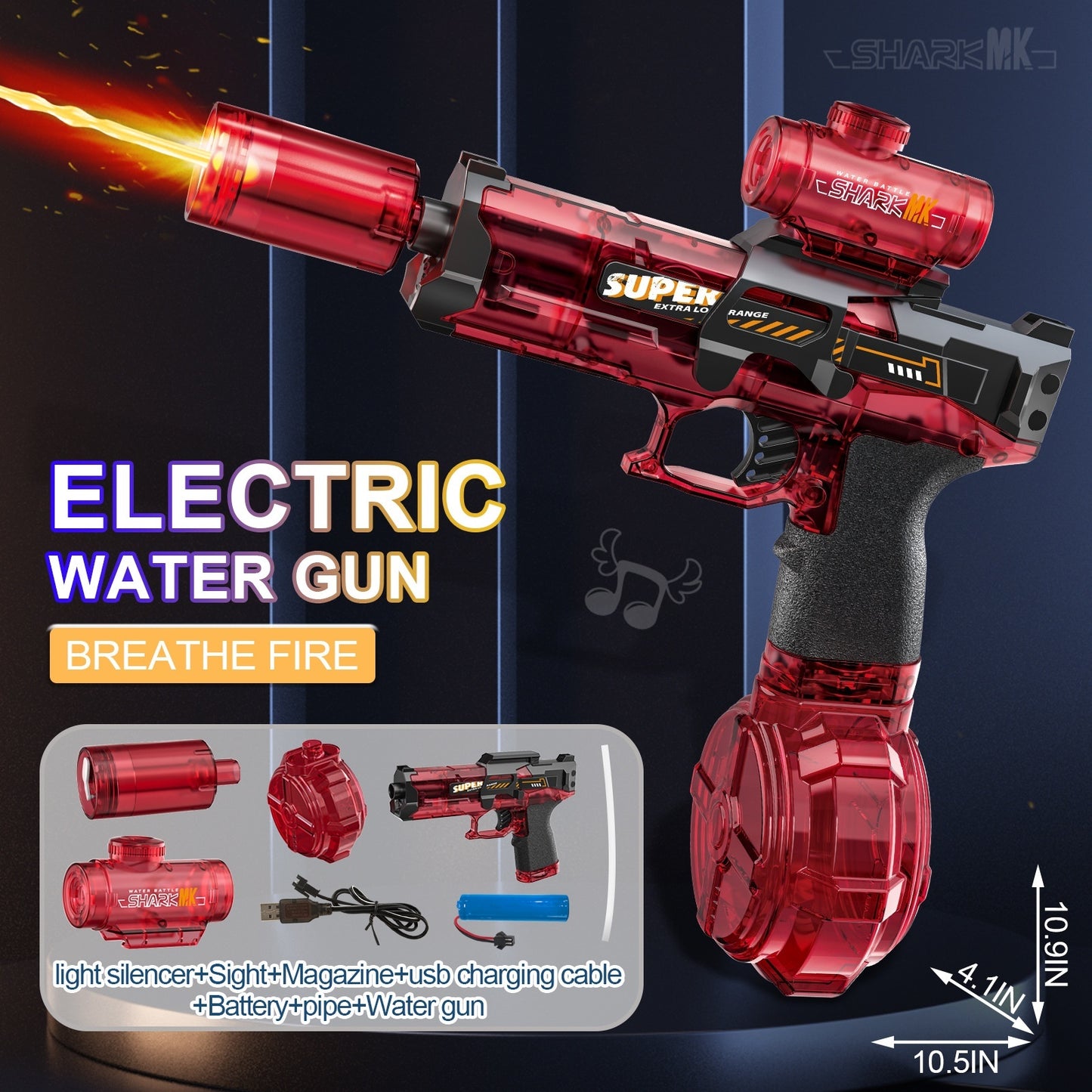LED Lights Electric Water Guns for Children