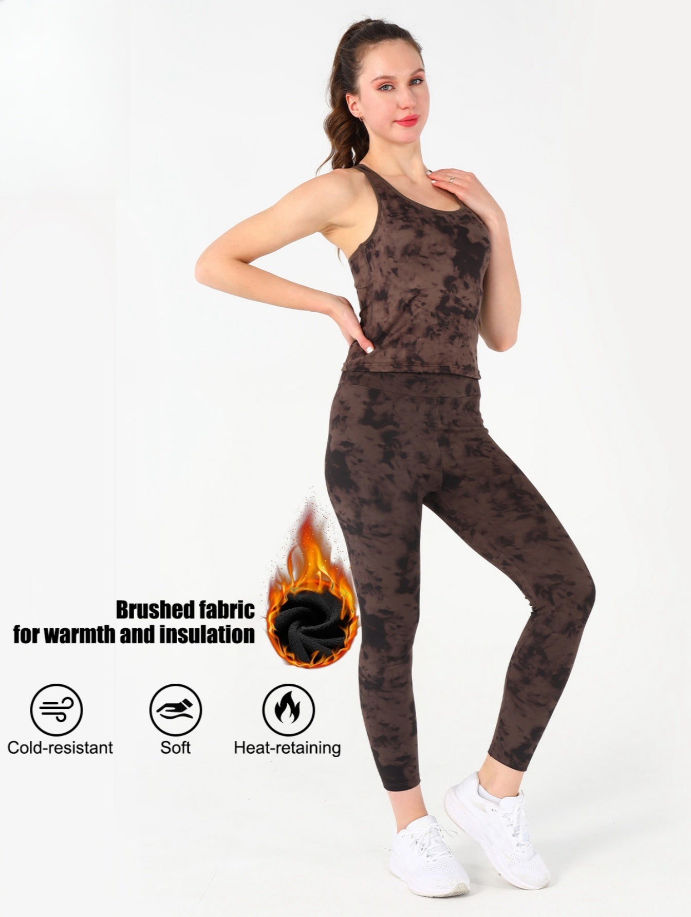 Fluwelen tie-dye printset