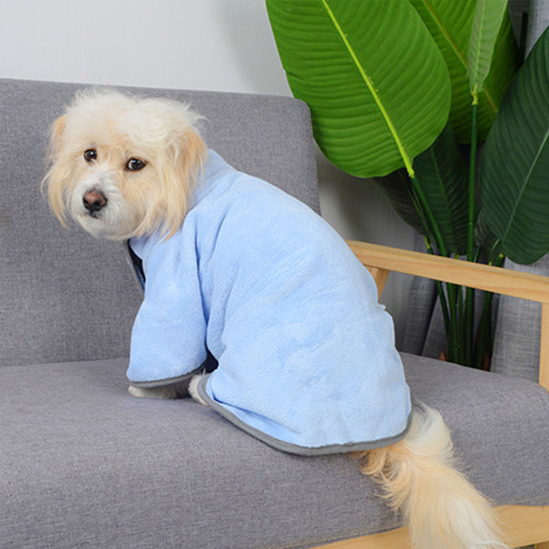 Pet Bathrobe Towel Coat – Quick-Dry & Cozy Wearable Towel for Dogs and Cats