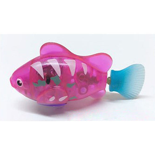 LED Swimming Robot Fish Toy – Flashing Cat Toy for Water Play