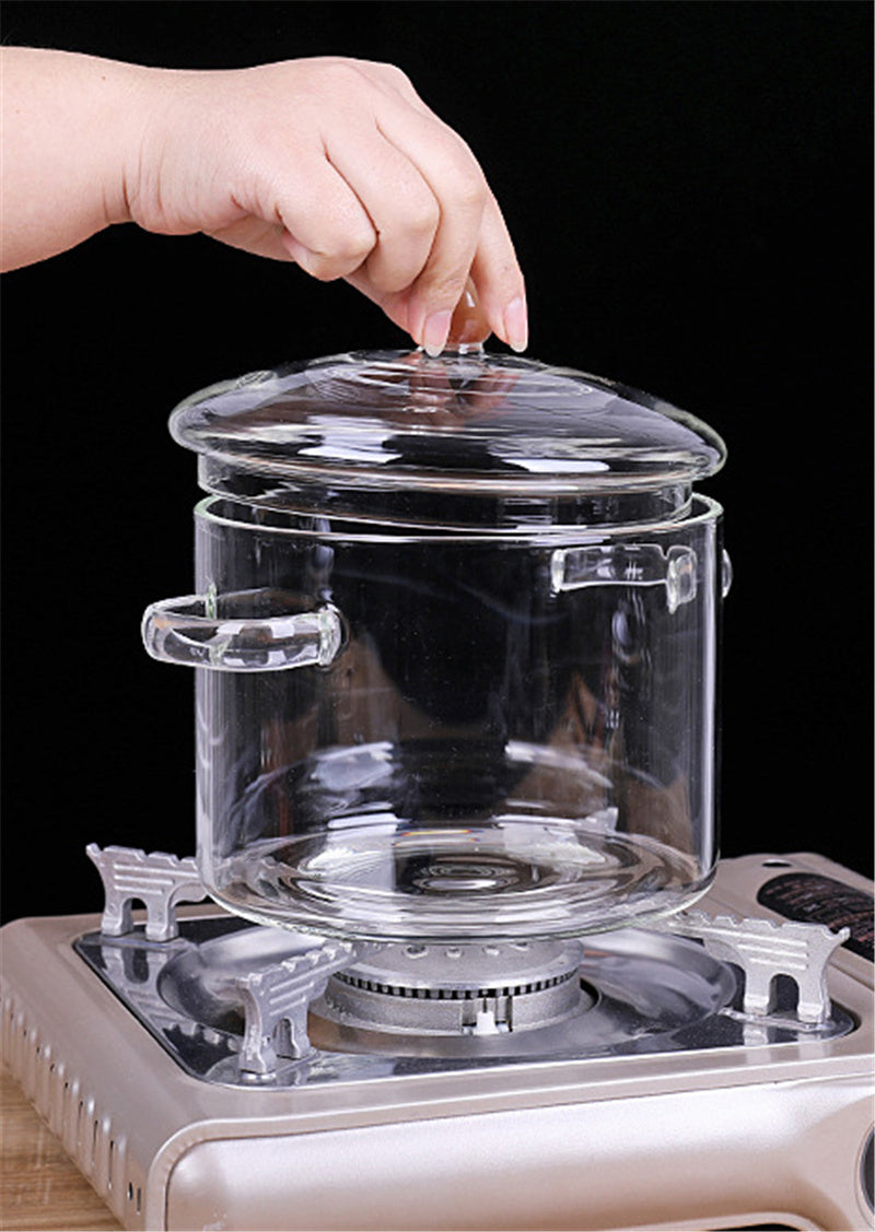 Glass Pot Stove Pot for Portable Kitchen