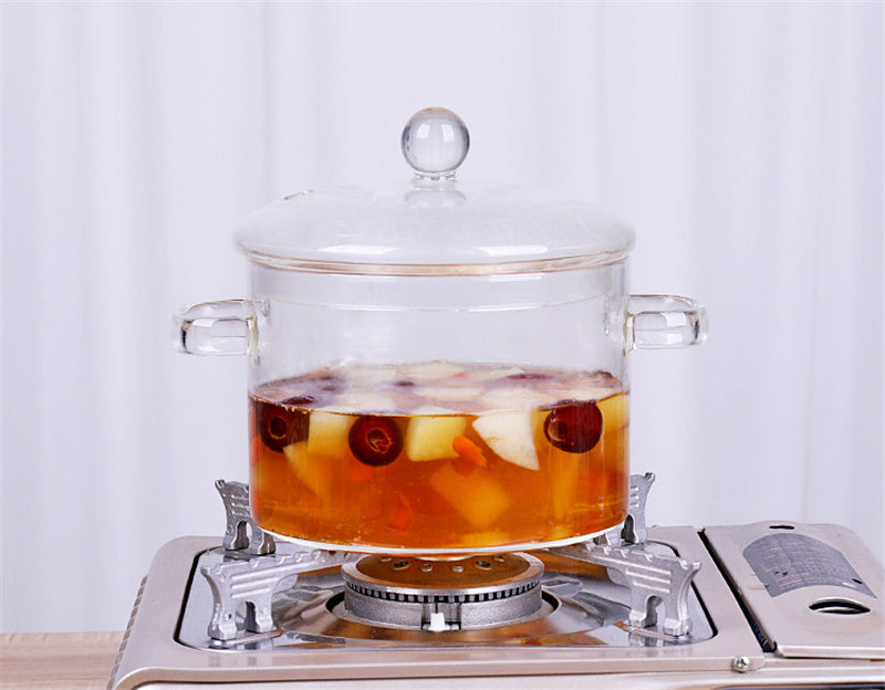 Glass Pot Stove Pot for Portable Kitchen