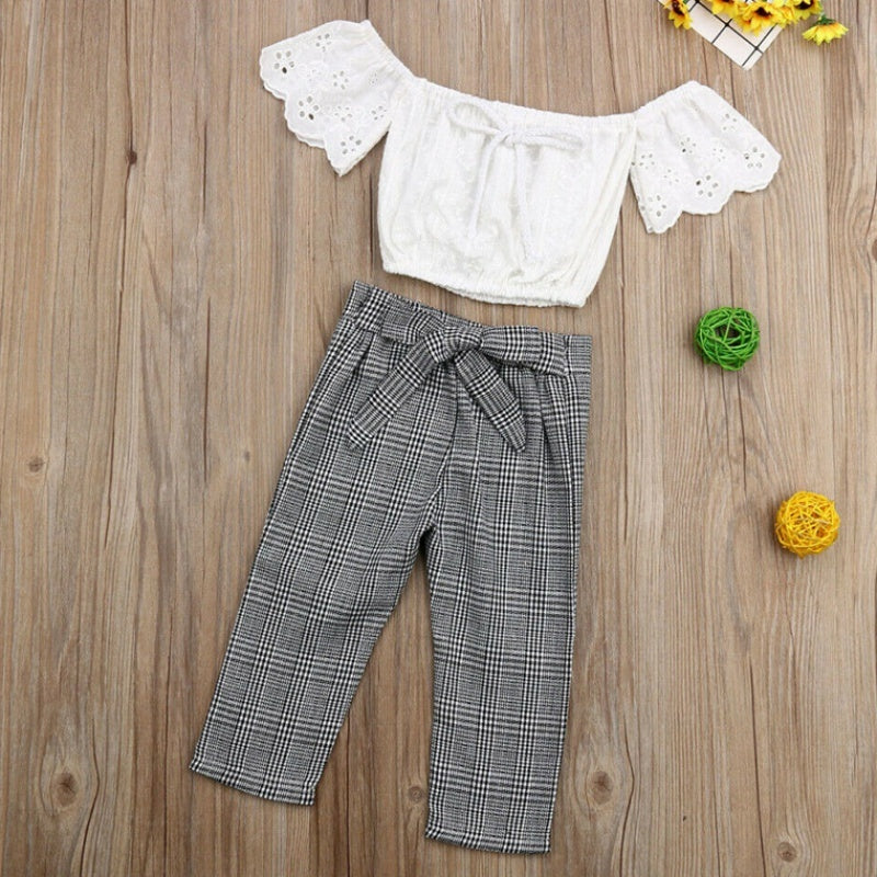 Sweet Street Style Set — Cute Top & Trousers Combo