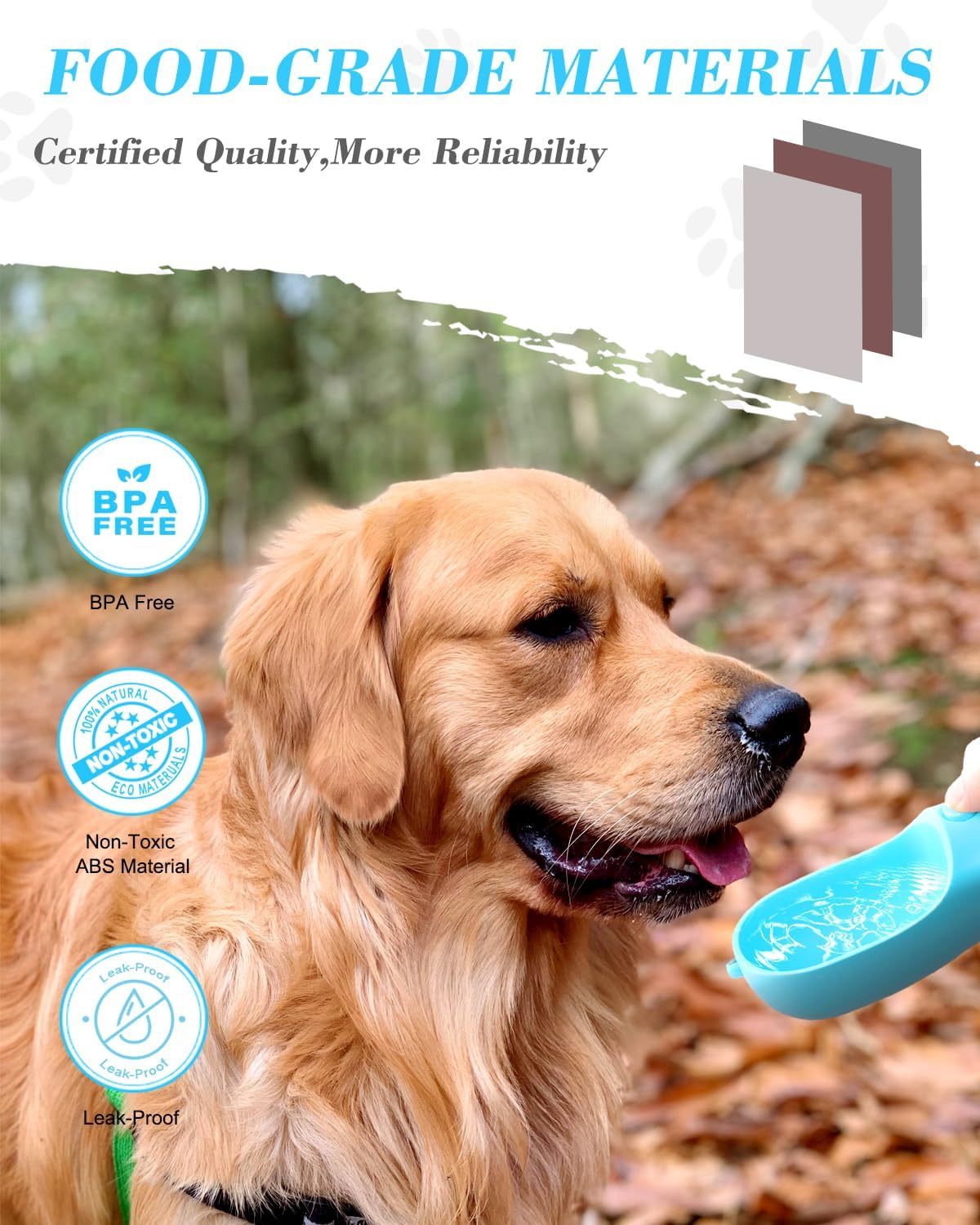 Portable Pet Water Bottle &amp; Food Container – Travel Dispenser for Small Dogs &amp; Cats