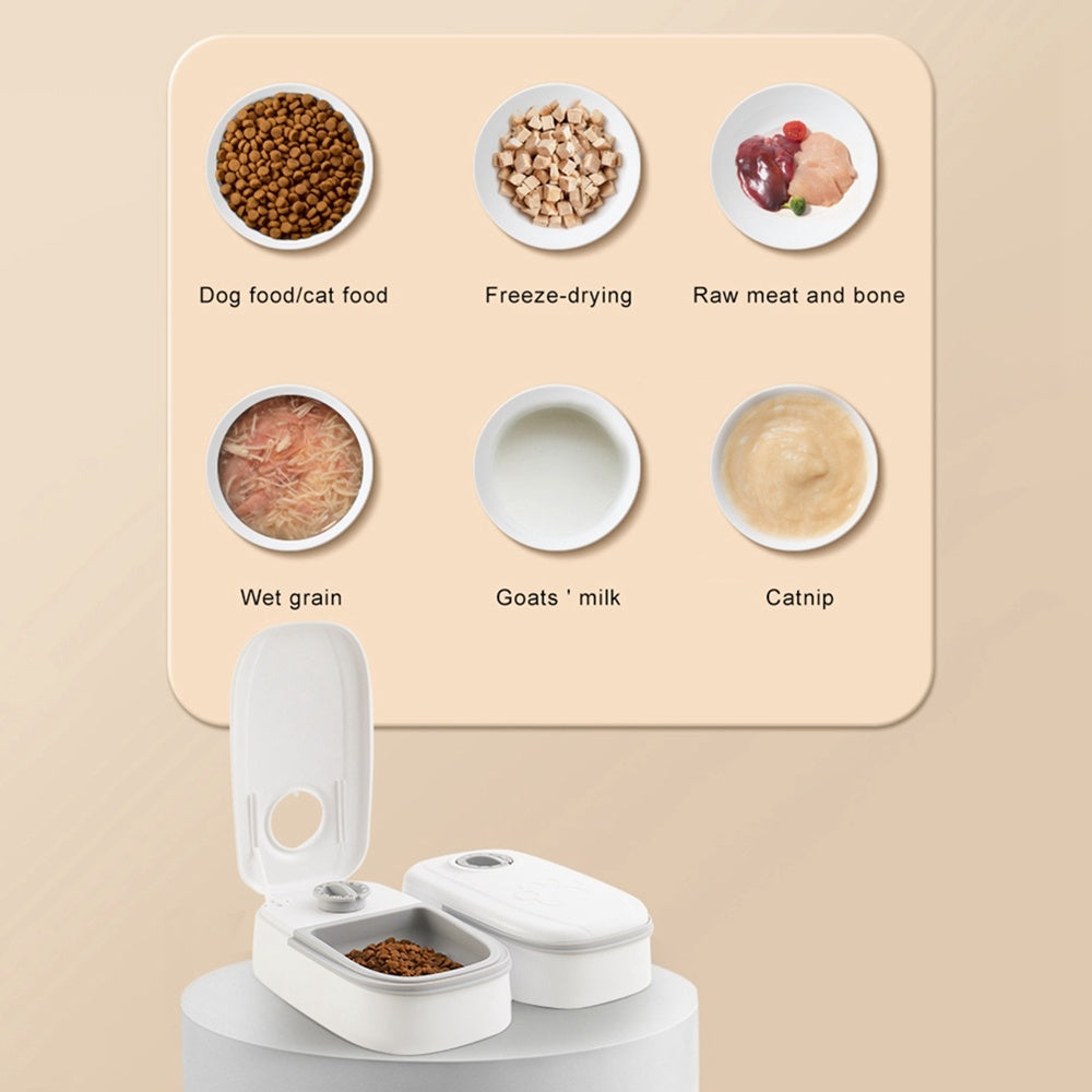 Smart Automatic Pet Feeder with Timer & Stainless Steel Bowl – For Cats & Dogs