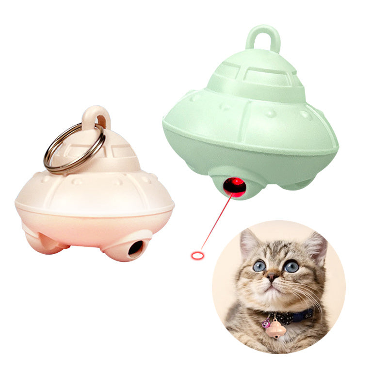 USB Rechargeable Cat Collar Laser Toy – Hands-Free Interactive Light for Cats & Kittens