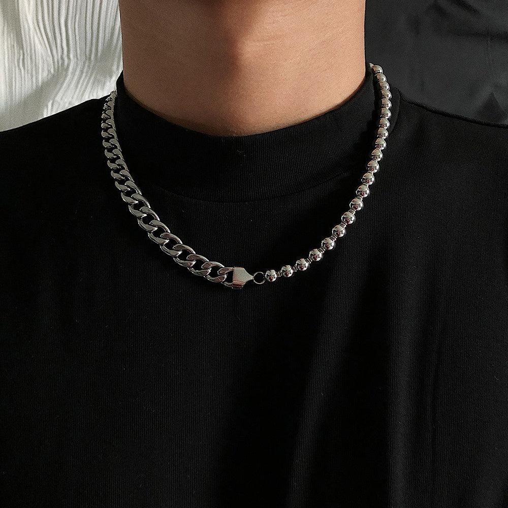 Steel Neutral Fashion Splicing Necklace