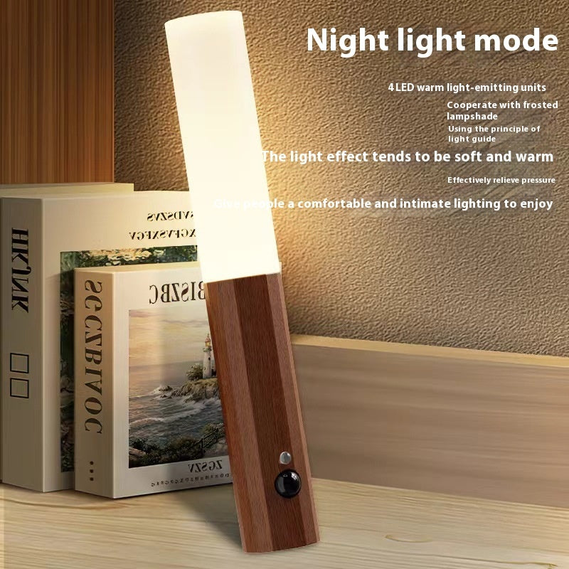 Wood Finish Motion Sensor LED Light