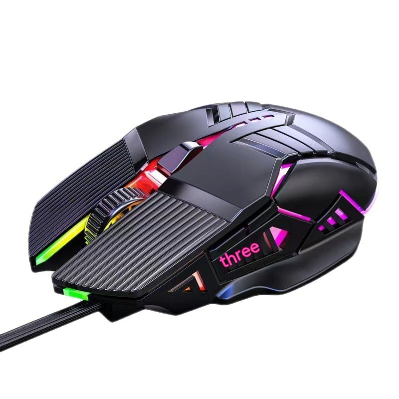 Wired Mouse 6D Colorful Dazzling Mouse for Gaming