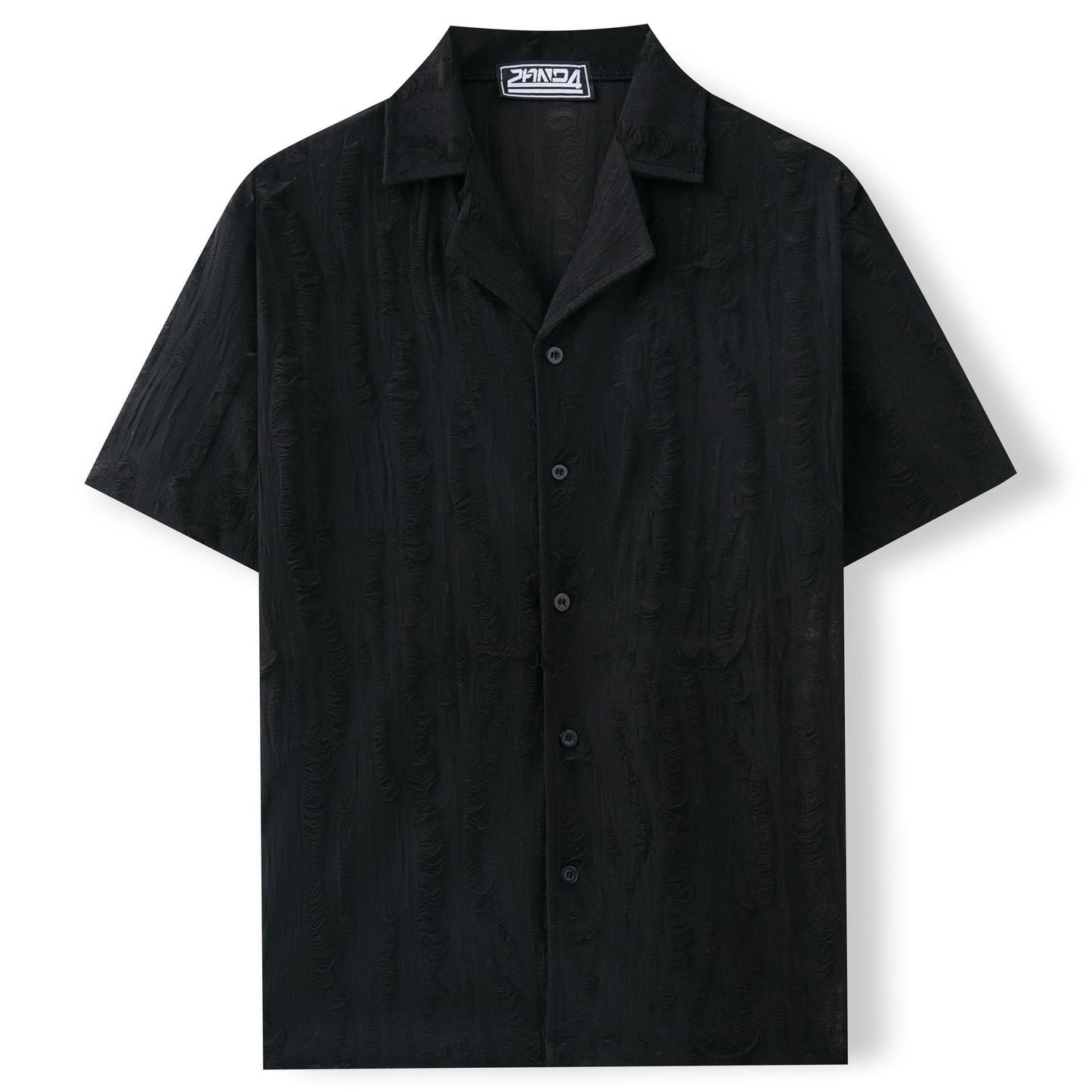 Summer Men's Shirt Cuban Collar