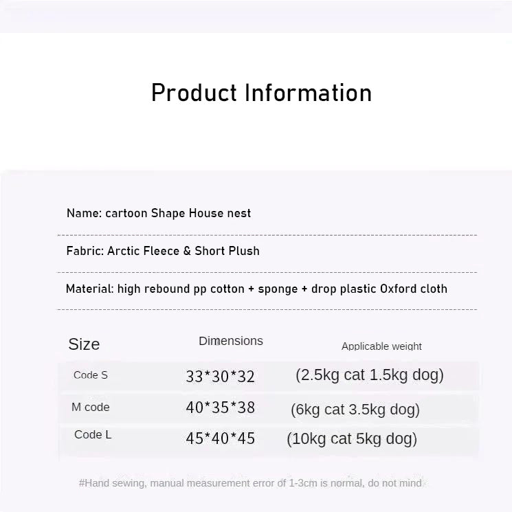 Cat And Dog bedding- A pet nest