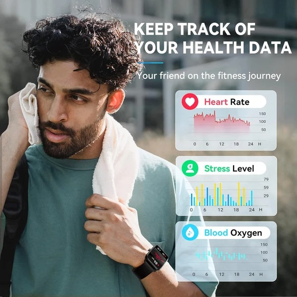 Men’s Smartwatch | Alexa, HR, SpO₂ | 100 Sports Modes | 5ATM Waterproof