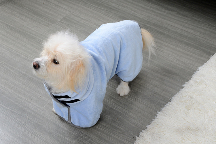 Pet Bathrobe Towel Coat – Quick-Dry & Cozy Wearable Towel for Dogs and Cats