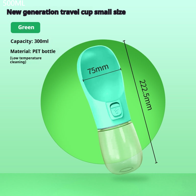 Draagbare water- en voerfles voor huisdieren - Reiskom voor honden