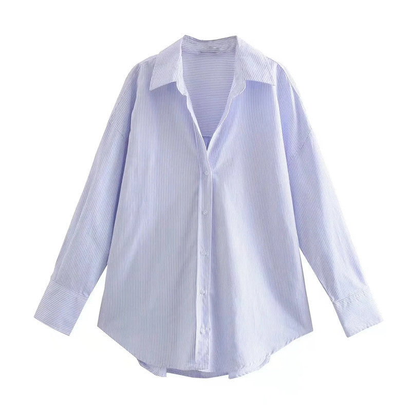 Urban Casual Multi-color Poplin Shirt