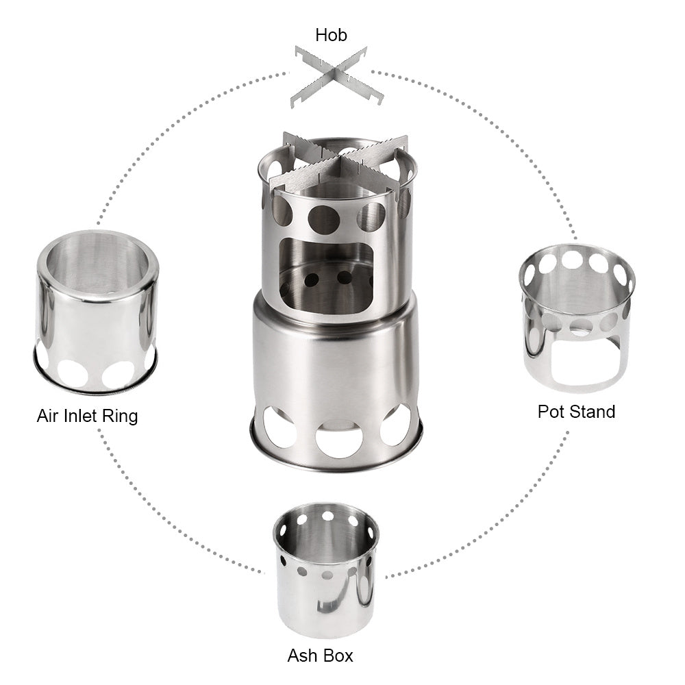 Portable Camping Stove Combo