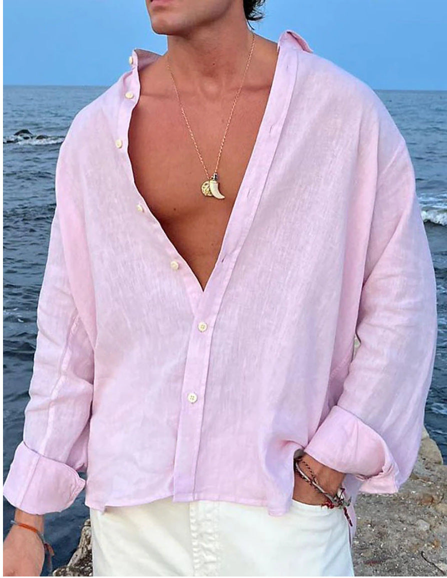 Casual Comfort — Loose-Fit Cotton Cardigan