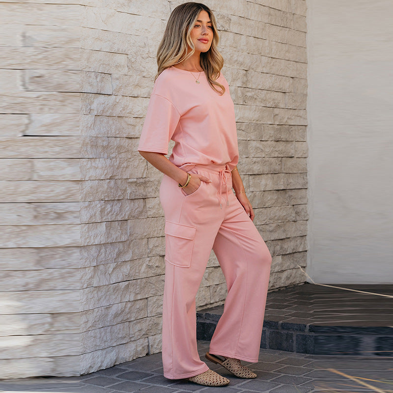 Effortless Style — Women's Casual Quarter Sleeve Set