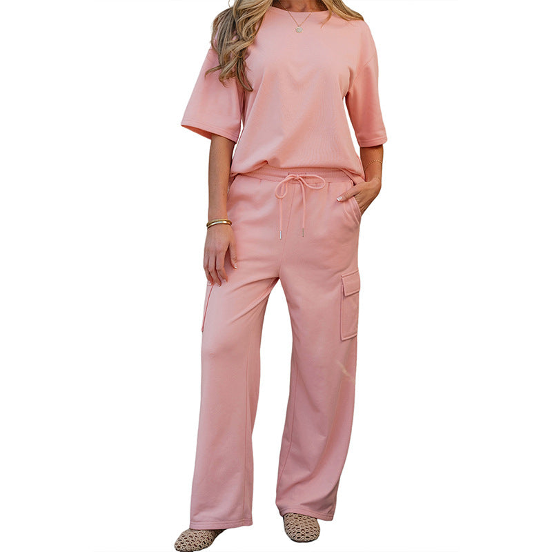 Effortless Style — Women's Casual Quarter Sleeve Set