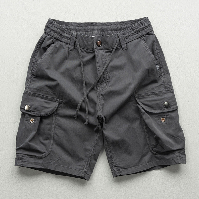 Summer Multi-pocket Workwear Shorts For Men