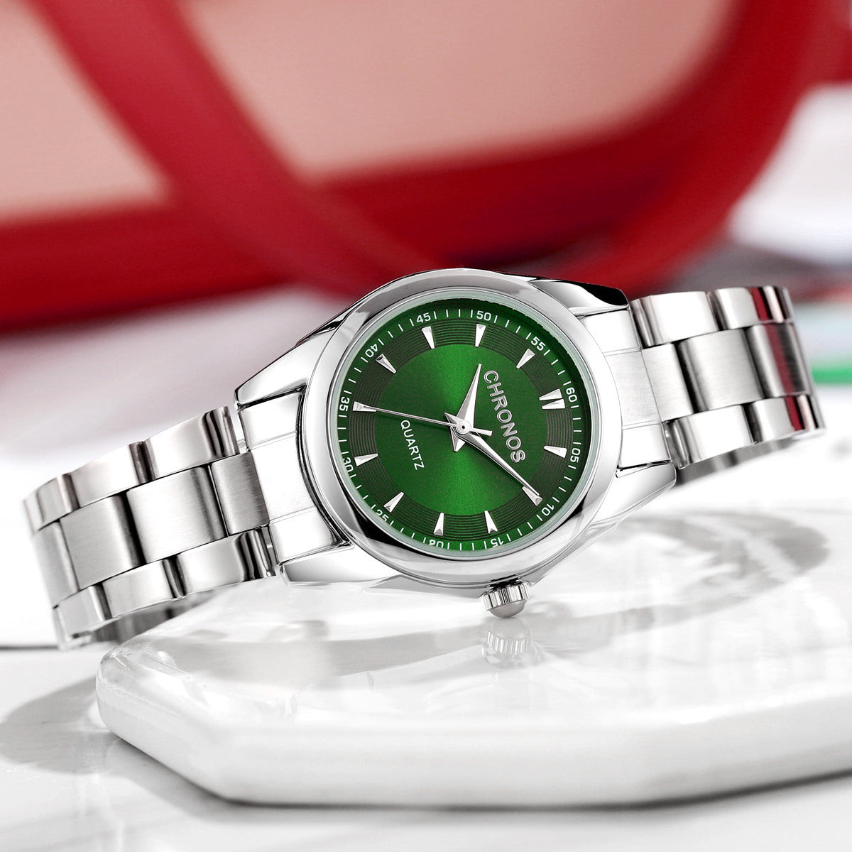 Popular Steel Belt Small Quartz Watch For Women