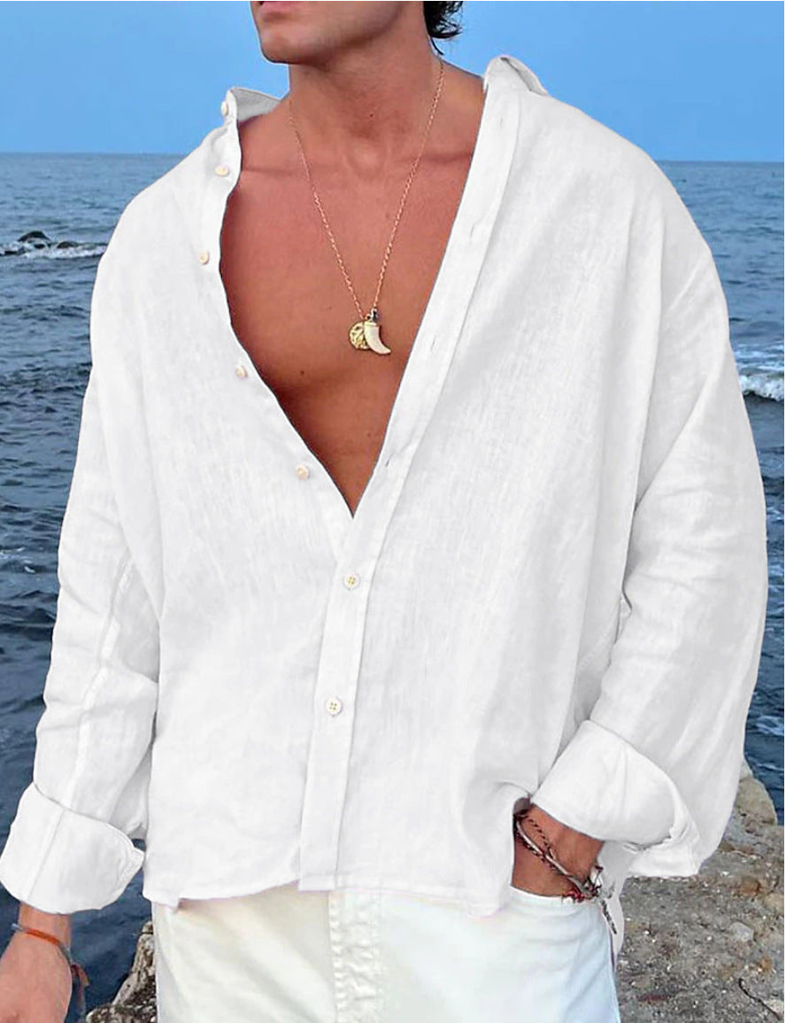 Casual Comfort — Loose-Fit Cotton Cardigan