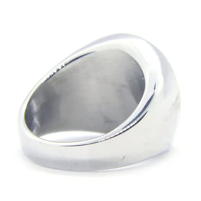 Islam Muslim Prophet Muhammad Solid Ring 316L Stainless Steel Jewelry Islam Allah Messenger Man Ring