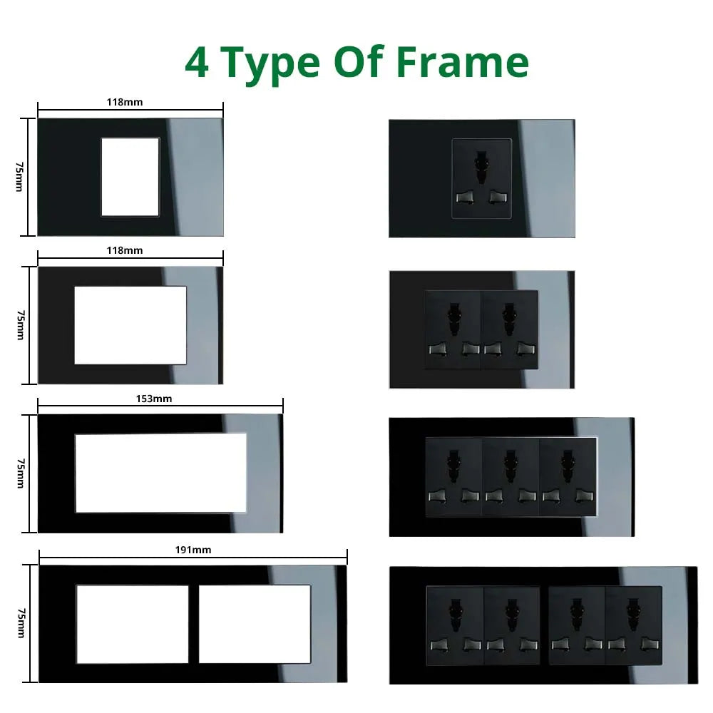 Wallpad Modular Switch & Socket Panel – Stylish & Durable Control Solution