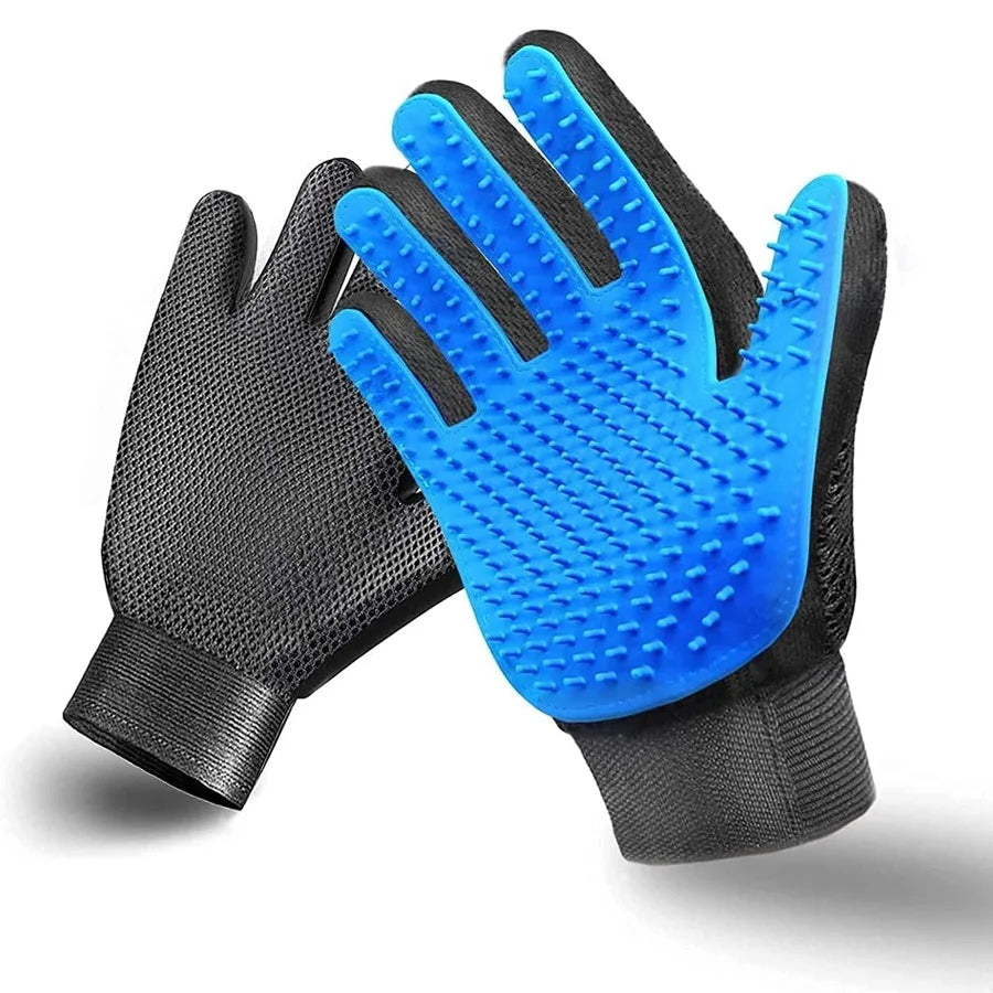 Siliconen verzorgingshandschoen voor huisdieren - Bad- en borstelgereedschap voor honden en katten