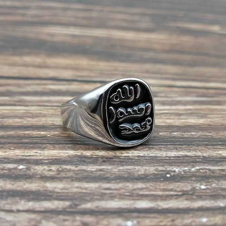 Stainless Steel Rings Islamic Muslim Culture Men's Rings Arab Countries To Wear On Major Occasions