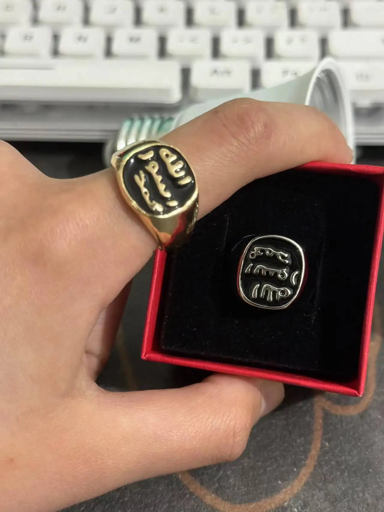 Stainless Steel Rings Islamic Muslim Culture Men's Rings Arab Countries To Wear On Major Occasions