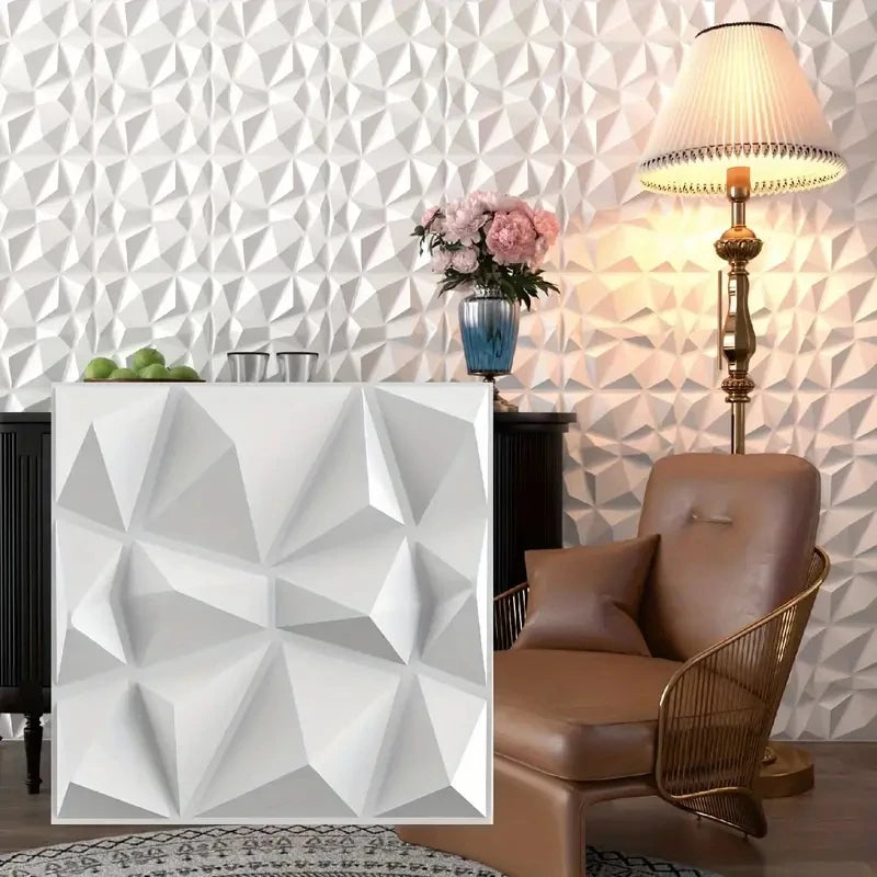 Modern PVC Geometric Wallpaper – Waterproof & Fireproof for Every Room