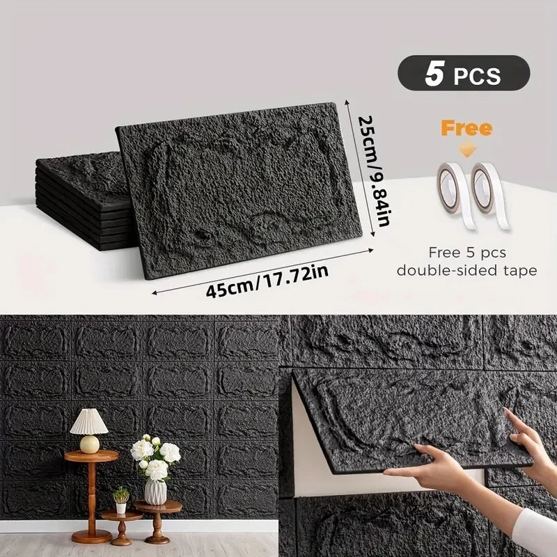 PU Stone Wall Panel – 10mm Realistic Brick Design, Waterproof, Anti-Mould & Moisture-Proof, Ideal for Indoor/Outdoor Use