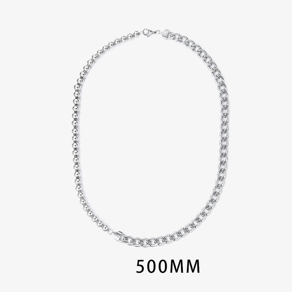 Steel Neutral Fashion Splicing Necklace