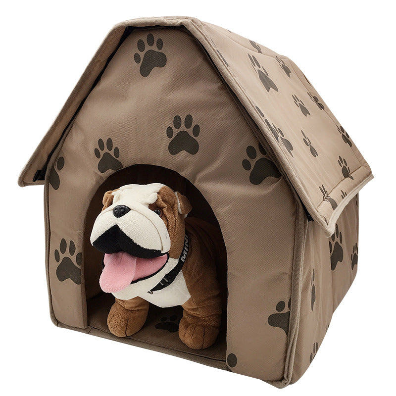 House Shape Foldable Pet Bedding Villa