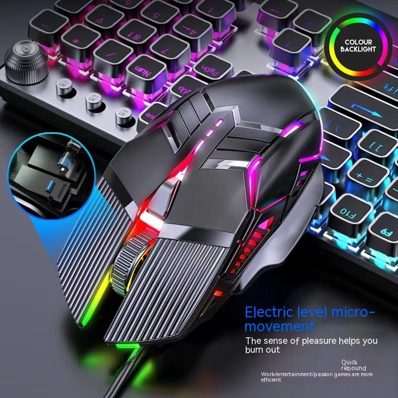 Wired Mouse 6D Colorful Dazzling Mouse for Gaming