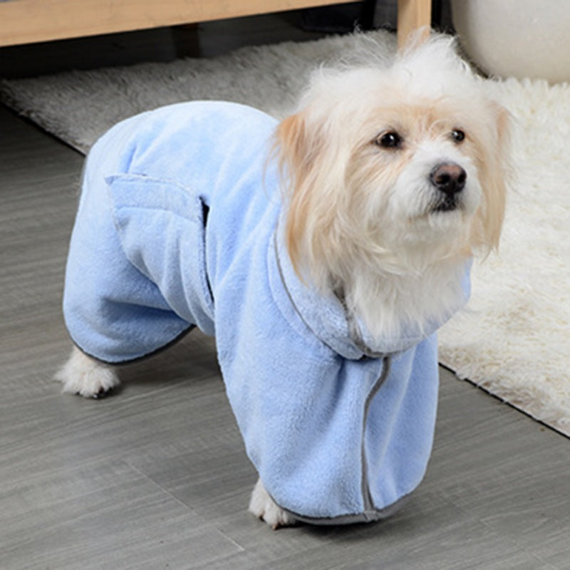 Pet Bathrobe Towel Coat – Quick-Dry & Cozy Wearable Towel for Dogs and Cats