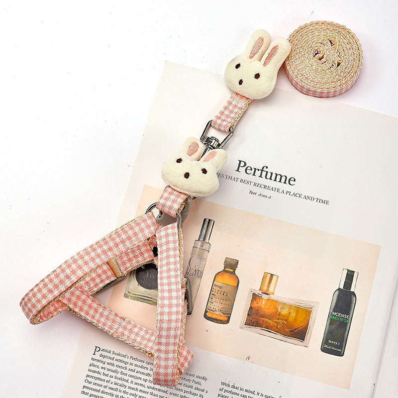 Adjustable Quick-Release Nylon Pet Harness &amp; Leash Set for Small Dogs &amp; Cats