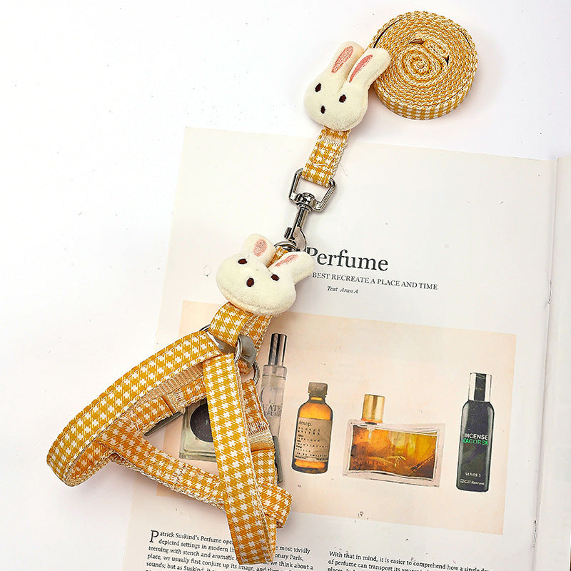 Adjustable Quick-Release Nylon Pet Harness &amp; Leash Set for Small Dogs &amp; Cats