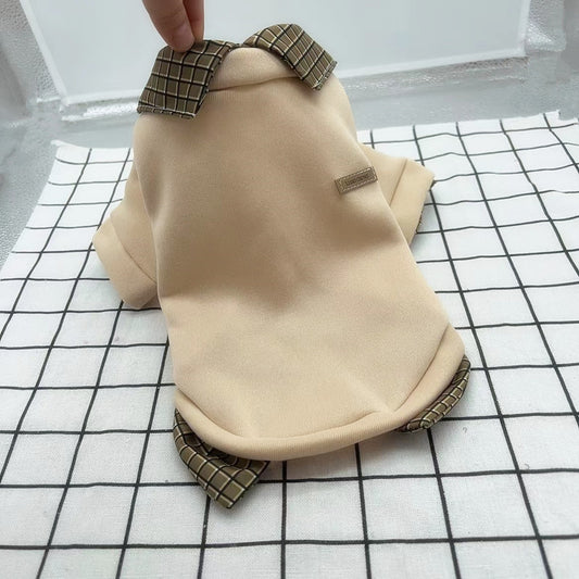 Detachable Collar Pet Hoodie – Casual Polyester Dog Apparel