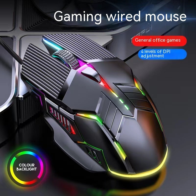 Wired Mouse 6D Colorful Dazzling Mouse for Gaming