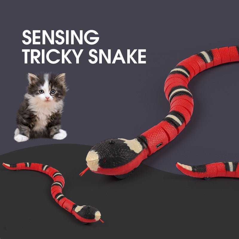 Interactive Smart Snake Cat Toy – Realistic USB Rechargeable Pet Toy
