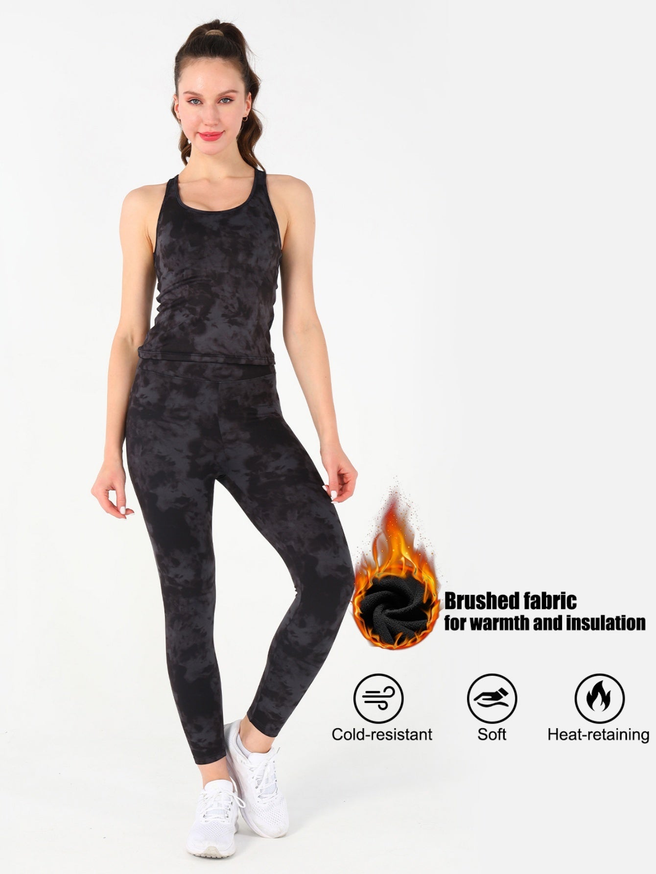 Fluwelen tie-dye printset