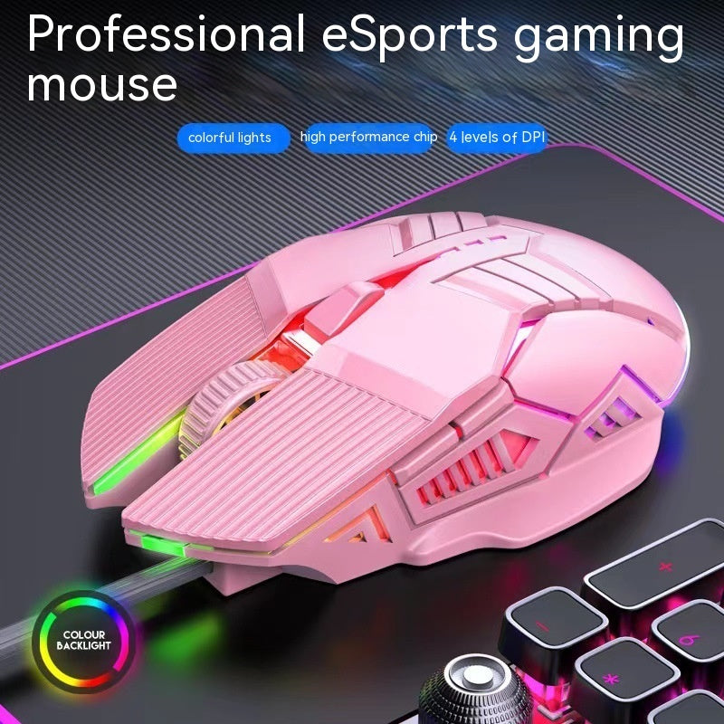 Wired Mouse 6D Colorful Dazzling Mouse for Gaming