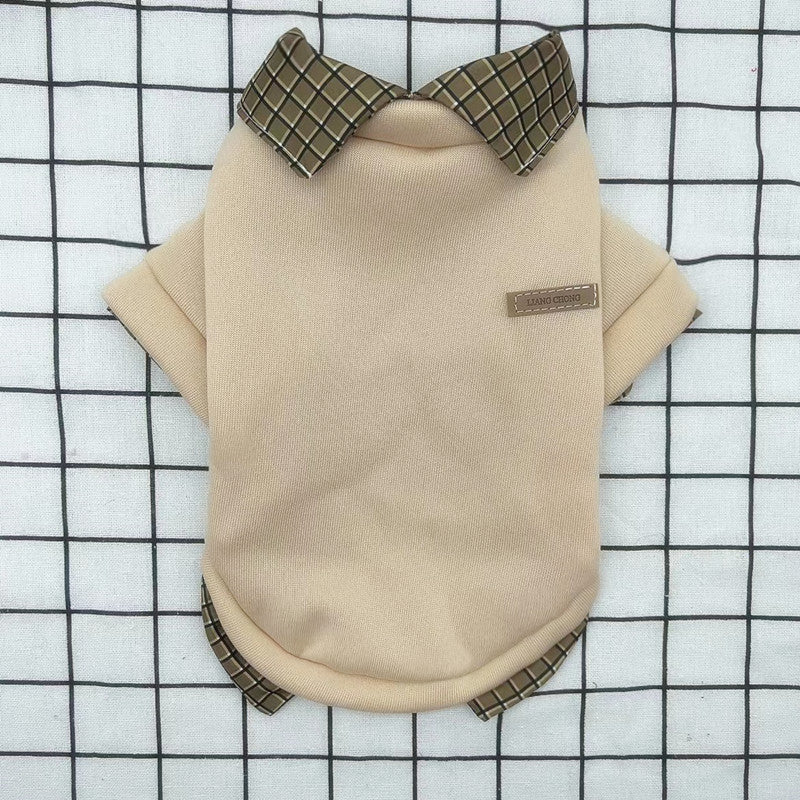 Detachable Collar Pet Hoodie – Casual Polyester Dog Apparel