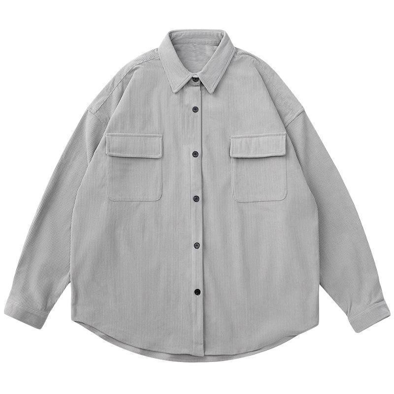 American Retro Corduroy Shirt Men's Loose