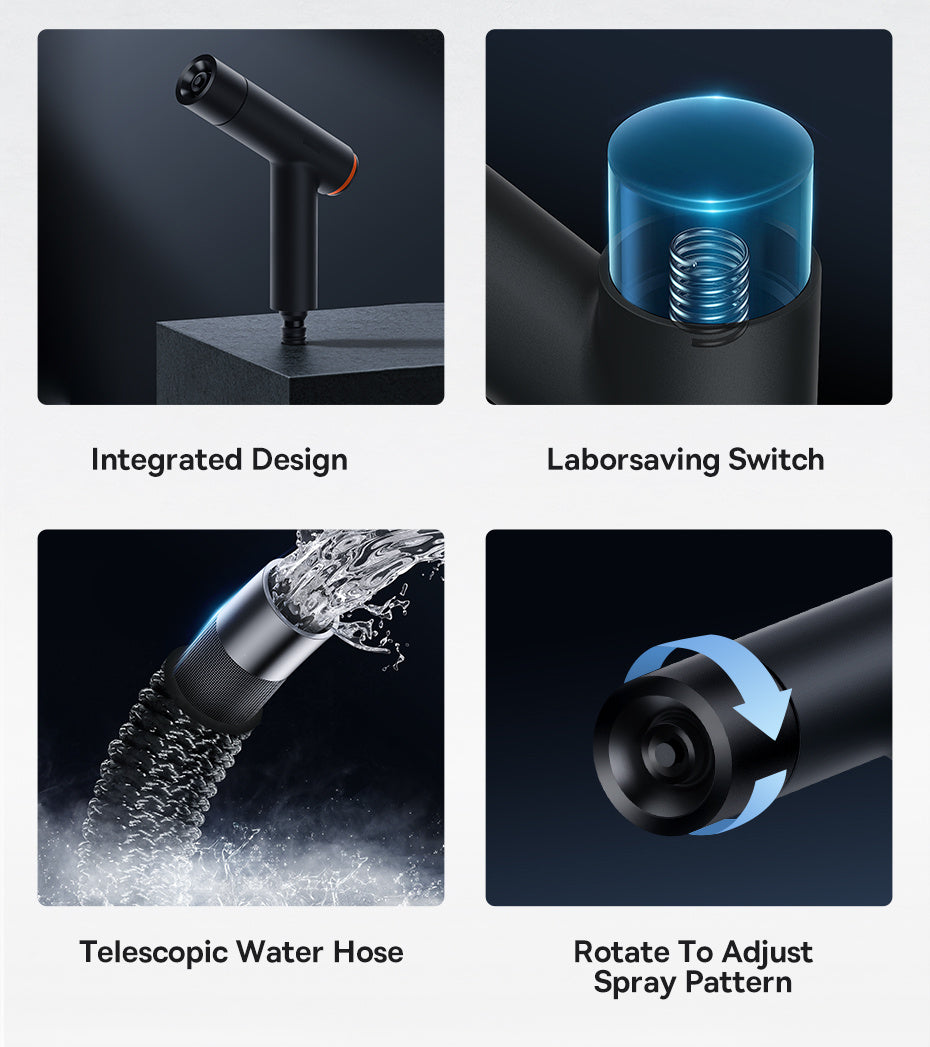 Wash with Power — Expandable Car Washing Water Gun Set