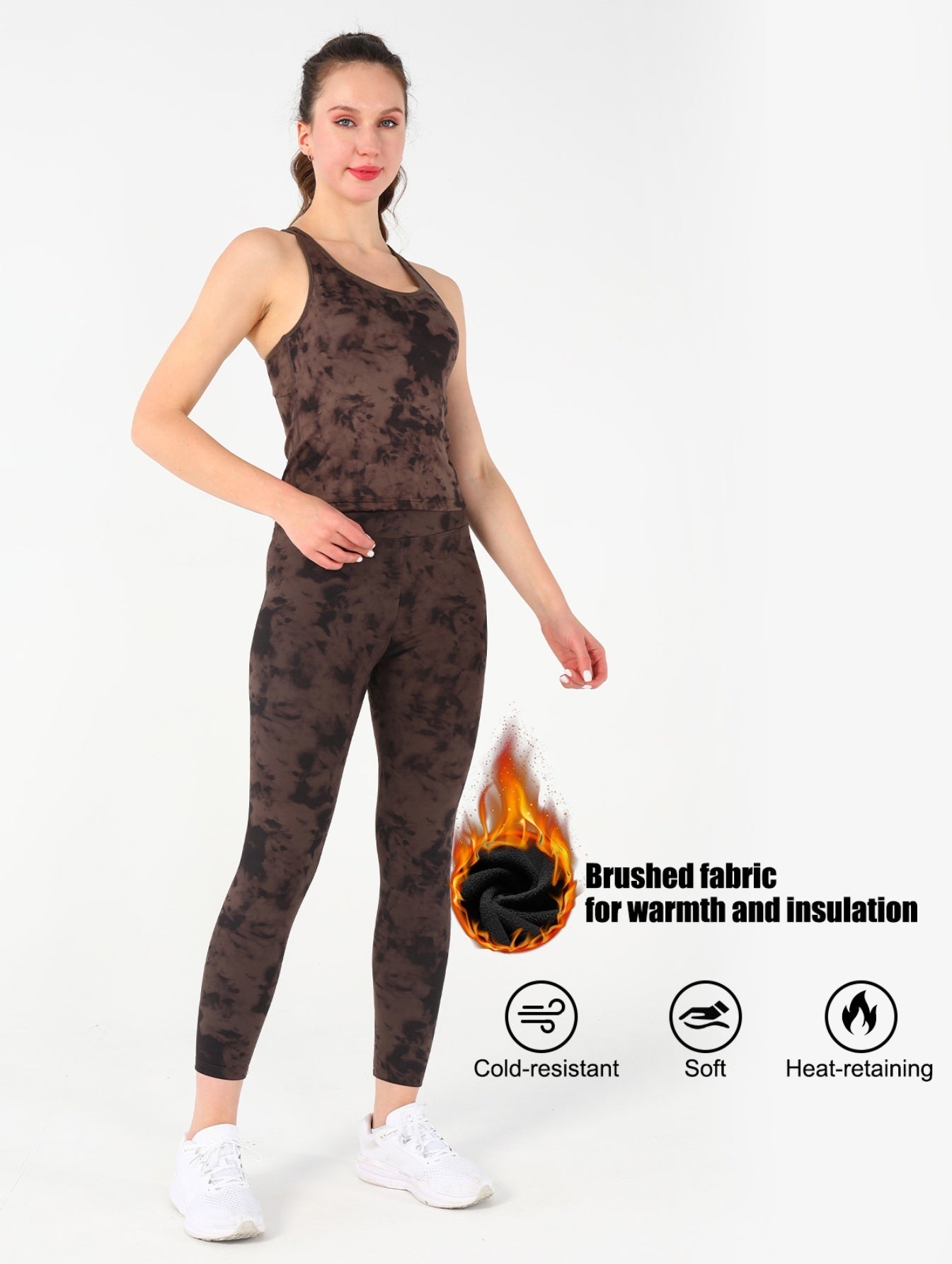 Fluwelen tie-dye printset